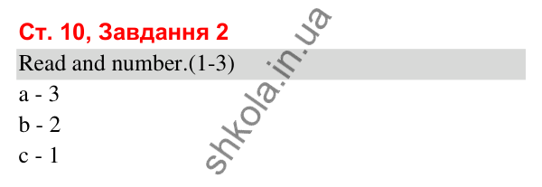 Відповідь до завдання 2, сторінка 10 (Module 2. Every day) - ГДЗ Робочий зошит Англійська мова 3 клас Мітчелл 2025