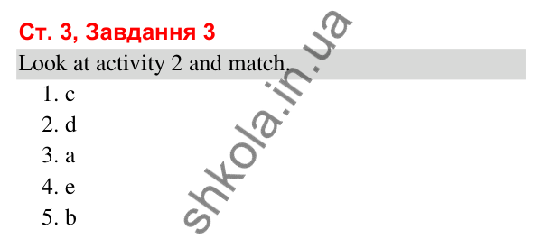 Відповідь до завдання 3, сторінка 3 (Module 1. Welcome!) - ГДЗ Робочий зошит Англійська мова 3 клас Мітчелл 2025