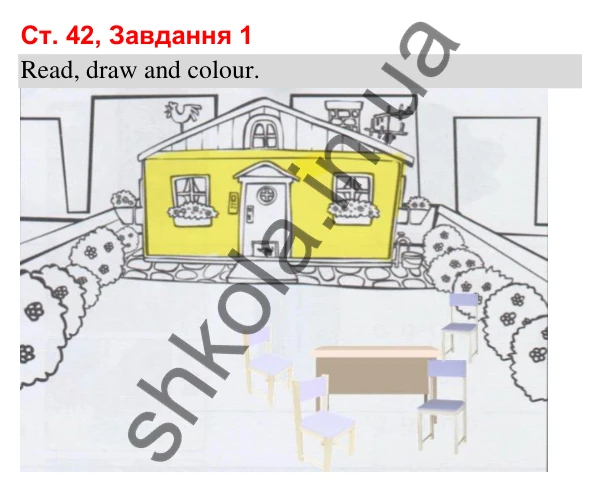 Відповідь до завдання 1, сторінка 42 (Module 5. My new house) - ГДЗ Робочий зошит Англійська мова 3 клас Мітчелл 2025