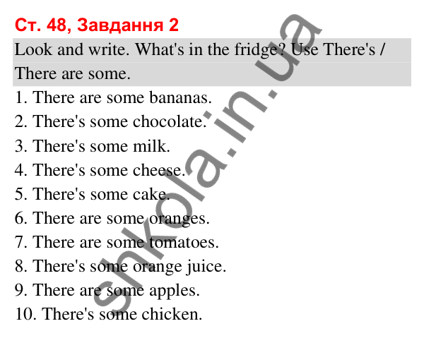 Відповідь до завдання 2, сторінка 48 (Module 6. Food, please!) - ГДЗ Робочий зошит Англійська мова 3 клас Мітчелл 2025