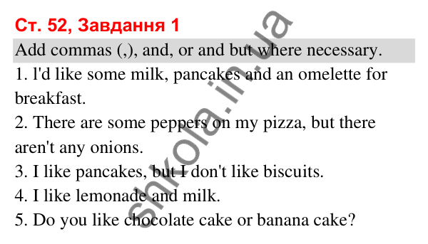 Відповідь до завдання 1, сторінка 52 (Module 6. Food, please!) - ГДЗ Робочий зошит Англійська мова 3 клас Мітчелл 2025