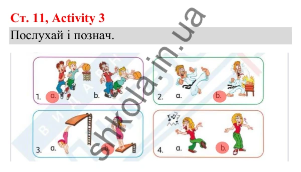 Відповідь до завдання Activity 3, сторінка 11 (Module 1. Welcome!) - ГДЗ Англійська мова 3 клас Мітчелл 2025