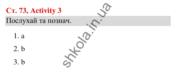 Відповідь до завдання Activity 3, сторінка 73 (Module 6. Food, please!) - ГДЗ Англійська мова 3 клас Мітчелл 2025