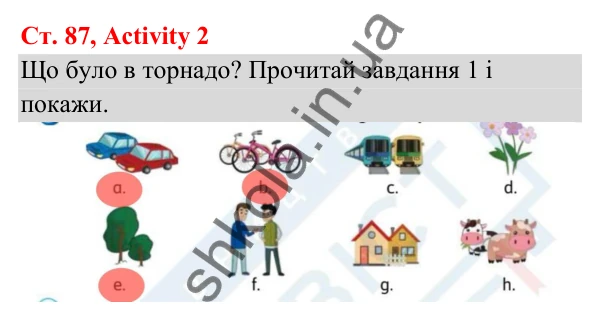 Відповідь до завдання Activity 2, сторінка 87 (Module 7. Where were you yesterday?) - ГДЗ Англійська мова 3 клас Мітчелл 2025