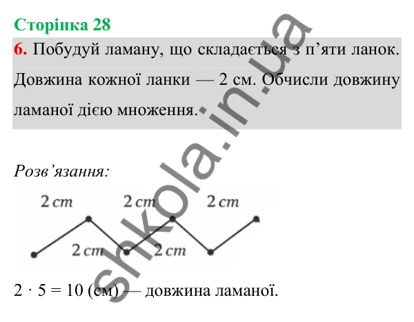 Відповідь до завдання 6 на сторінці 28 — ГДЗ Математика 3 клас Богданович 2025 частина 1