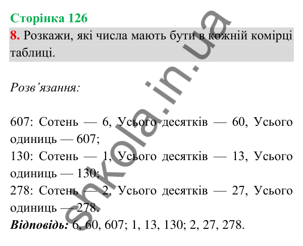 Відповідь до завдання 8 на сторінці 126 — ГДЗ Математика 3 клас Богданович 2025 частина 2