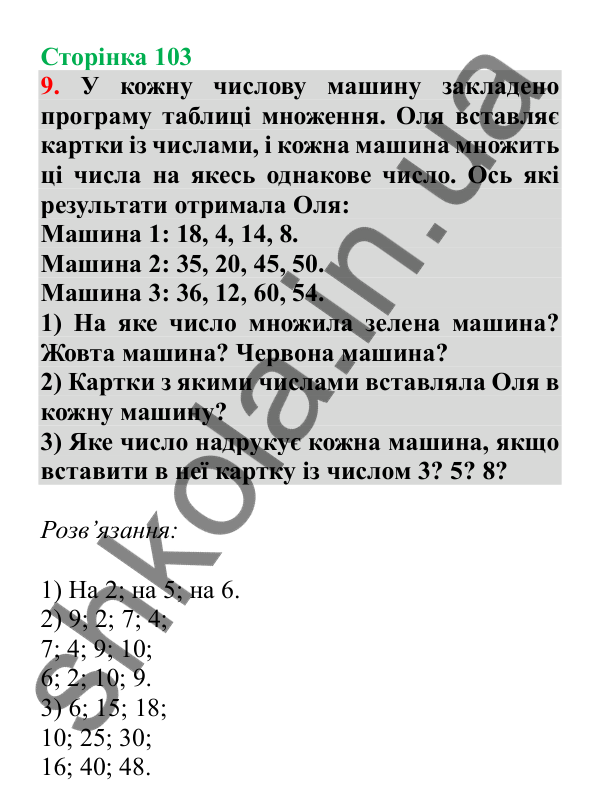 Урок 27, завдання № 9, сторінка 103 — ГДЗ Математика 3 клас Гісь 2025 частина 1