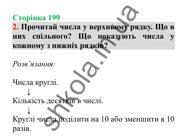 Урок 57, завдання № 2, сторінка 199 — ГДЗ Математика 3 клас Гісь 2025 частина 1