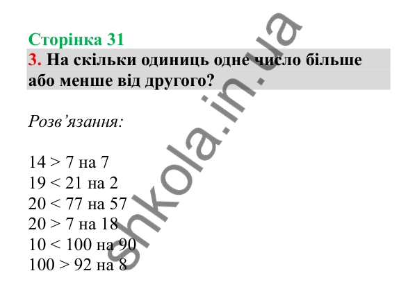 Урок 7, завдання № 3, сторінка 31 — ГДЗ Математика 3 клас Гісь 2025 частина 1