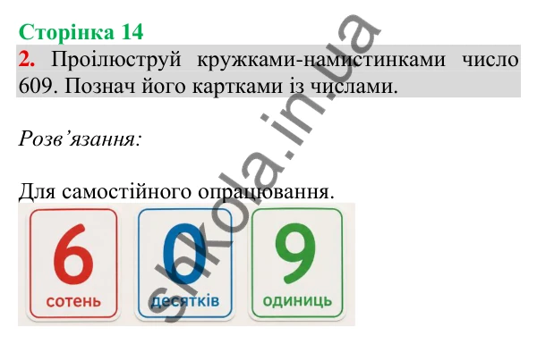 Відповідь до завдання 2 на сторінці 14 — ГДЗ Математика 3 клас Скворцова 2025 частина 2