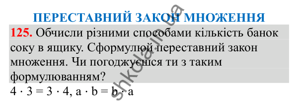 Відповідь до завдання № 125, сторінка 29 - ГДЗ Математика 3 клас Заїка 2025 частина 1