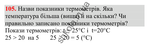 Відповідь до завдання № 105, сторінка 29 - ГДЗ Математика 3 клас Заїка 2025 частина 2