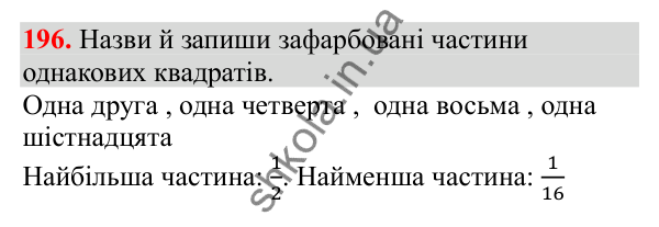 Відповідь до завдання № 196, сторінка 50 - ГДЗ Математика 3 клас Заїка 2025 частина 2