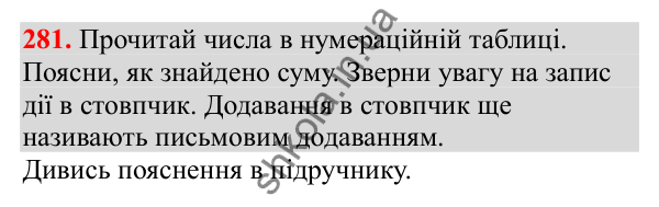 Відповідь до завдання № 281, сторінка 70 - ГДЗ Математика 3 клас Заїка 2025 частина 2