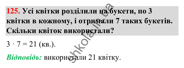 Завдання № 125 Завдання № 125 — ГДЗ Математика 3 клас Листопад 2025 частина 1
