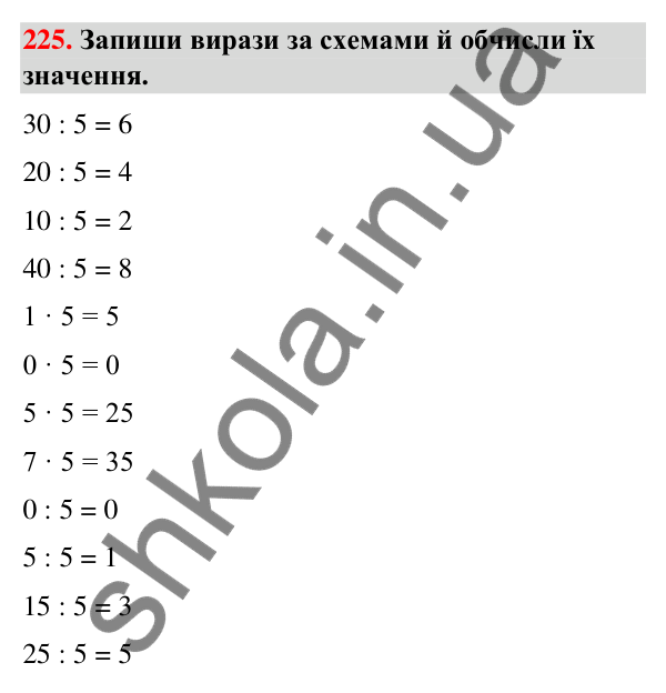 Завдання № 225 Завдання № 225 — ГДЗ Математика 3 клас Листопад 2025 частина 1
