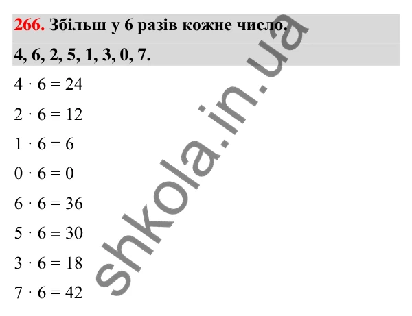 Завдання № 266 Завдання № 266 — ГДЗ Математика 3 клас Листопад 2025 частина 1