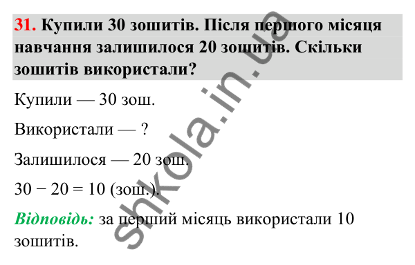 Завдання № 31 Завдання № 31 — ГДЗ Математика 3 клас Листопад 2025 частина 1