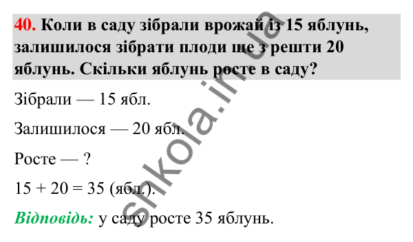 Завдання № 40 Завдання № 40 — ГДЗ Математика 3 клас Листопад 2025 частина 1