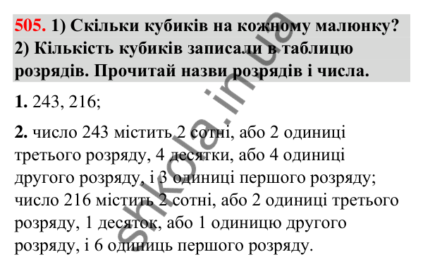 Завдання № 505 Завдання № 505 — ГДЗ Математика 3 клас Листопад 2025 частина 1