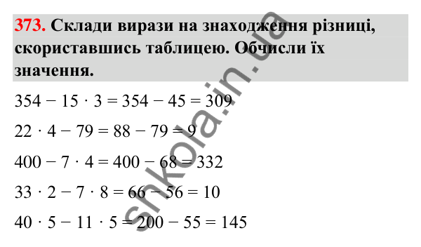 Завдання № 373 Завдання № 373 — ГДЗ Математика 3 клас Листопад 2025 частина 2