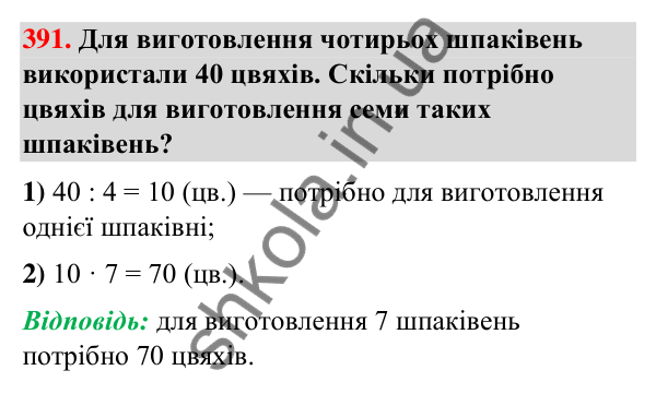 Завдання № 391 Завдання № 391 — ГДЗ Математика 3 клас Листопад 2025 частина 2