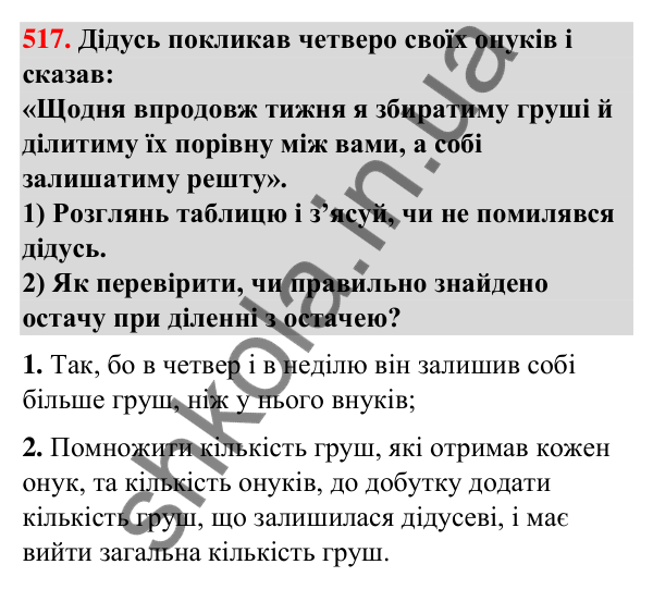 Завдання № 517 Завдання № 517 — ГДЗ Математика 3 клас Листопад 2025 частина 2