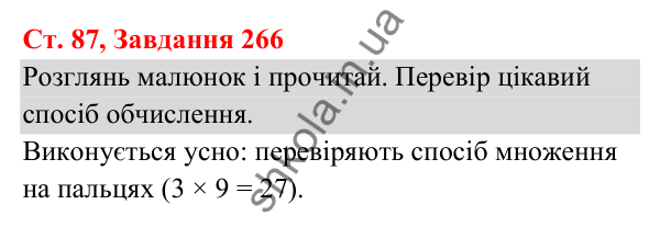 Відповідь до завдання № 266, сторінка 87 - ГДЗ Українська мова та читання 3 клас Кравцова 2025 частина 1