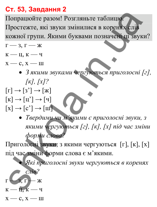 Відповідь до завдання 2, сторінка 53 - ГДЗ Українська мова та читання 3 клас Вашуленко 2025 частина 1