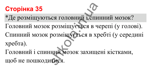 Відповіді до сторінки 35 - ГДЗ Я досліджую світ 3 клас Гільберг 2025 частина 2