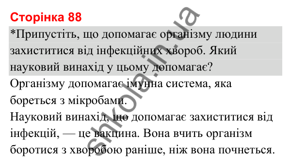 Відповіді до сторінки 88 - ГДЗ Я досліджую світ 3 клас Гільберг 2025 частина 2