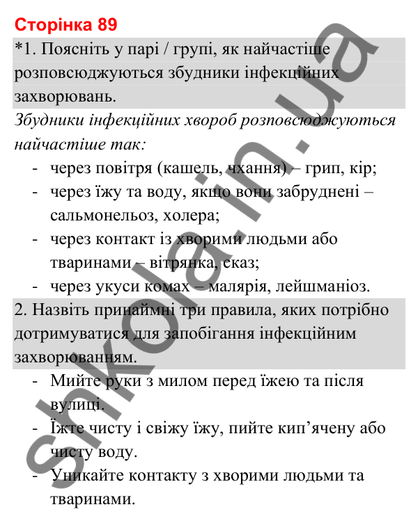 Відповіді до сторінки 89 - ГДЗ Я досліджую світ 3 клас Гільберг 2025 частина 2