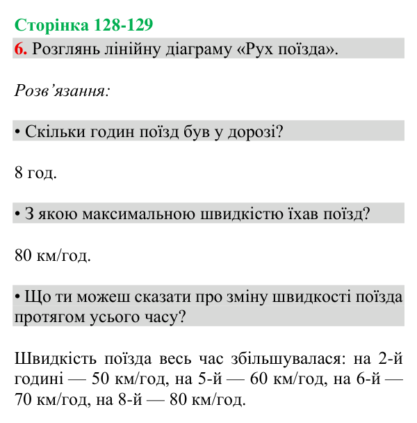 Відповідь до завдання 6, сторінка 128-129 - ГДЗ Математика 4 клас Богданович 2026 частина 2