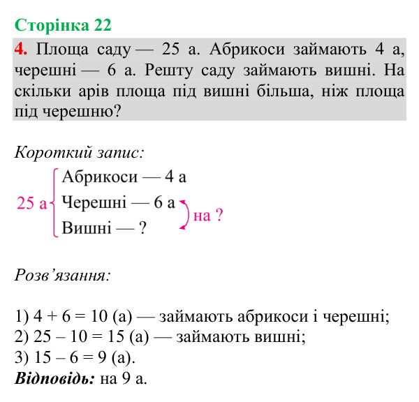 Відповідь до завдання 4, сторінка 22 - ГДЗ Математика 4 клас Богданович 2026 частина 2