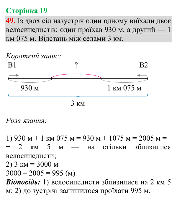 Завдання № 49 Відповідь до завдання № 49, сторінка 19 - ГДЗ Математика 4 клас Гісь 2026 частина 2
