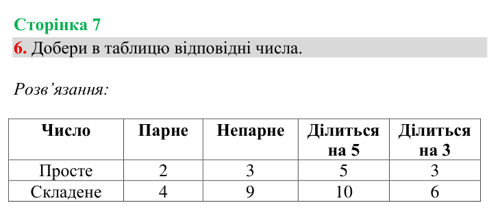 Відповідь до завдання № 6, сторінка 7 - ГДЗ Математика 4 клас Гісь 2026 частина 2