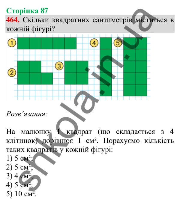 Відповідь до завдання № 464, сторінка 87 - ГДЗ Математика 4 клас Листопад 2026 частина 1