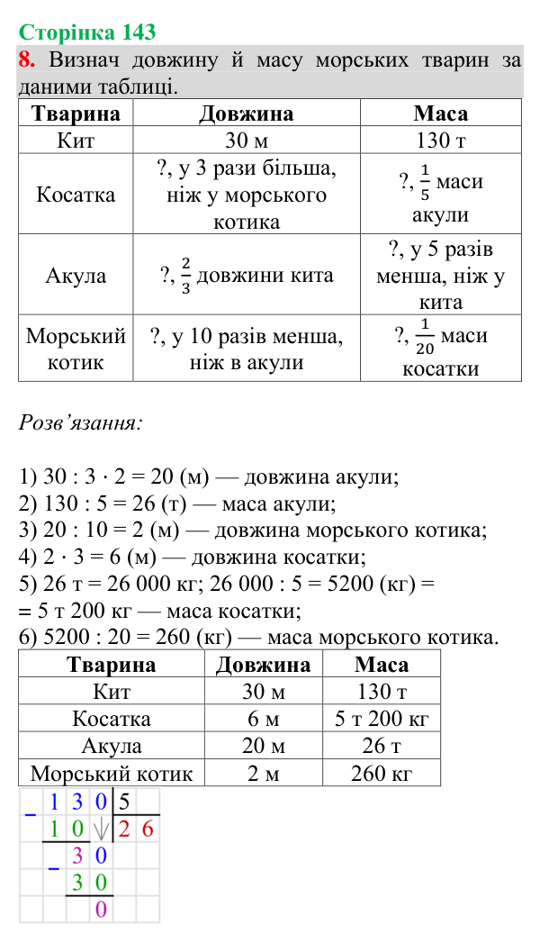Відповідь до завдання № 8 (Завдання з логічним навантаженням), сторінка 143 - ГДЗ Математика 4 клас Листопад 2026 частина 2