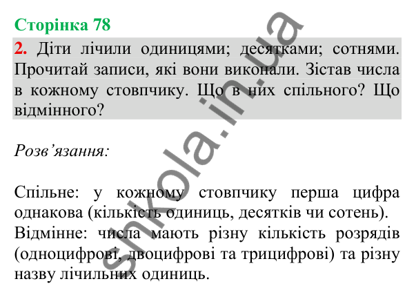 Відповідь до завдання 2, сторінка 78 - ГДЗ Математика 4 клас Скворцова 2026 частина 1