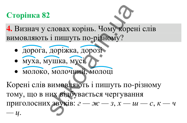 Відповідь до завдання 4, сторінка 82 - ГДЗ Українська мова та читання 4 клас Большакова 2026 частина 1