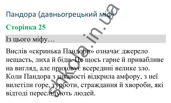Відповіді до сторінки 25 - ГДЗ Українська мова та читання 4 клас Вашуленко 2026 частина 2