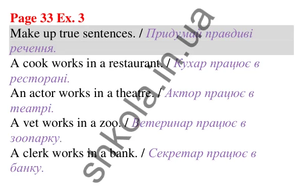 Відповідь до завдання Вправа 3, сторінка 33 (Unit 2. What about your family?) - ГДЗ Англійська мова 5 клас Карпюк 2022