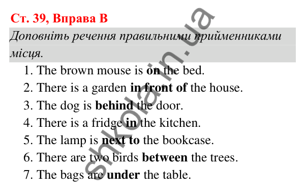 Ст. 39, Впр. B Відповідь до завдання Вправа B, сторінка 39 - ГДЗ Англійська мова 5 клас Мітчелл 2022 граматика