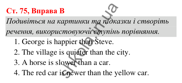 Ст. 75, Впр. B Відповідь до завдання Вправа B, сторінка 75 - ГДЗ Англійська мова 5 клас Мітчелл 2022 граматика