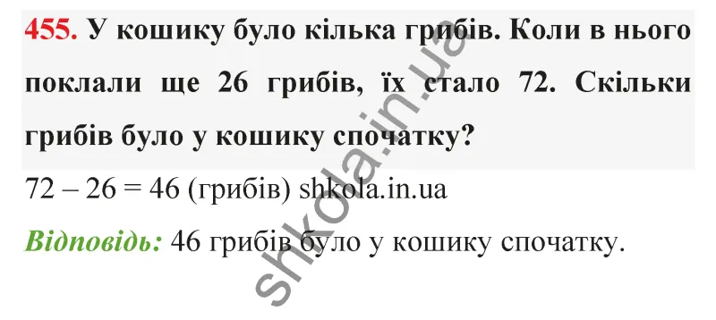 Відповідь до завдання № 455 - ГДЗ Математика 5 клас Бевз 2022