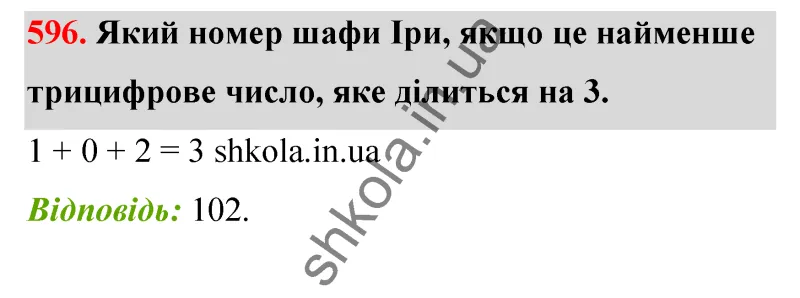 Відповідь до завдання № 596 - ГДЗ Математика 5 клас Бевз 2022