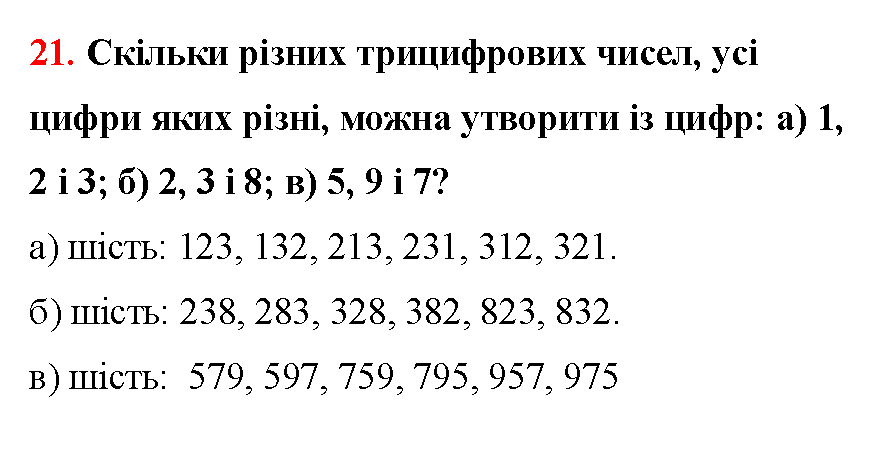Відповідь до завдання № 21 - ГДЗ Математика 5 клас Бевз 2022
