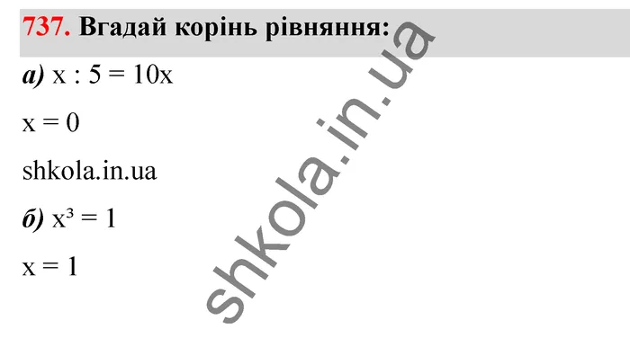 Відповідь до завдання № 737 - ГДЗ Математика 5 клас Бевз 2022