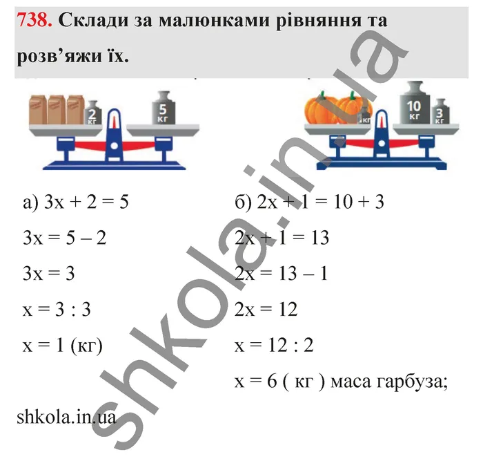 Відповідь до завдання № 738 - ГДЗ Математика 5 клас Бевз 2022