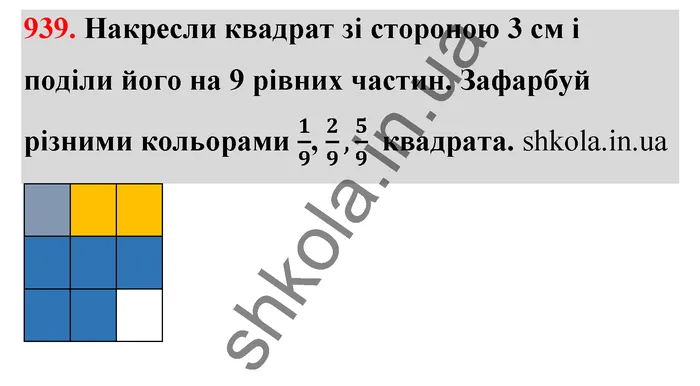 Відповідь до завдання № 939 - ГДЗ Математика 5 клас Бевз 2022